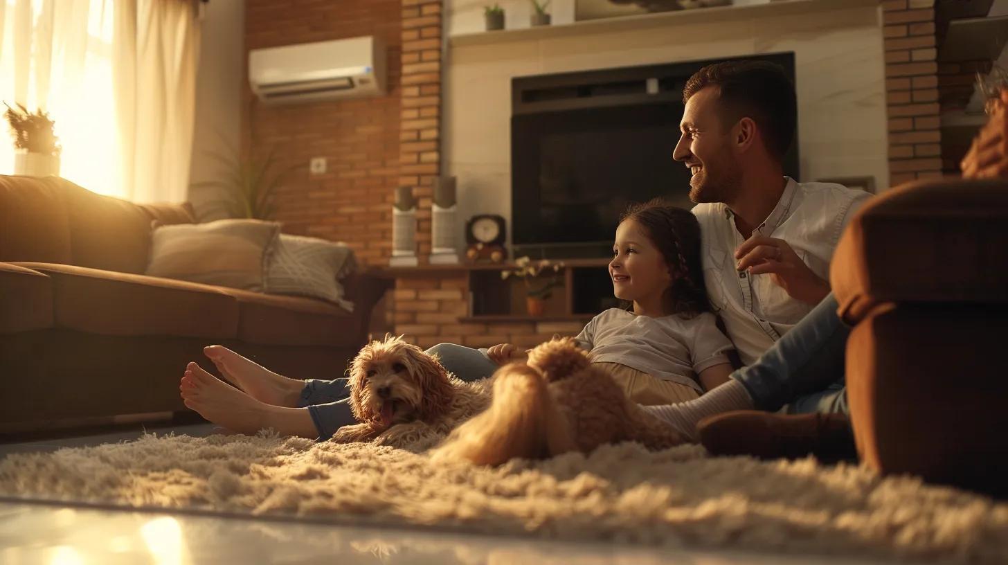 Amana Air Conditioning Systems: Reliable Comfort Solutions 3 Family enjoying a comfortable indoor environment with an Amana air conditioning unit, illustrating energy efficiency benefits